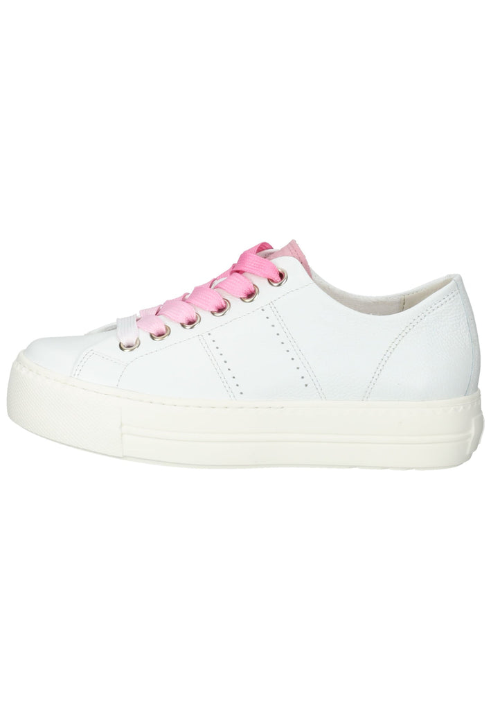 Paul Green Sneaker Glattleder Weiß/Pink - surf4shoes