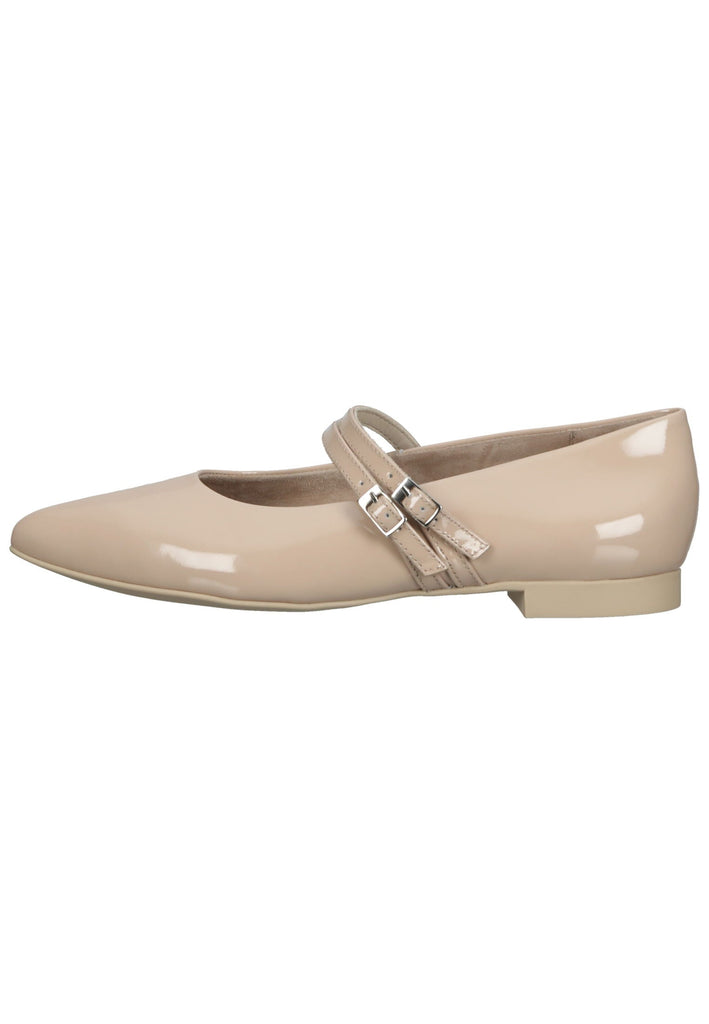 Paul Green Ballerinas Leder/Textil Beige Lack - surf4shoes