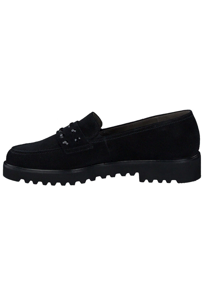 Paul Green Slipper Veloursleder Schwarz - surf4shoes