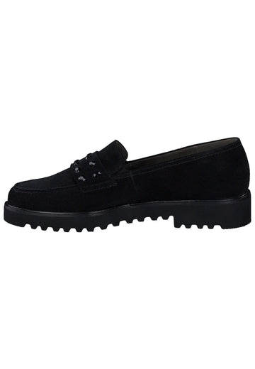 Paul Green Slipper Veloursleder Schwarz - surf4shoes