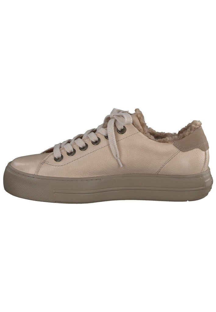 Paul Green Sneaker Glattleder Beige Warmfutter - surf4shoes