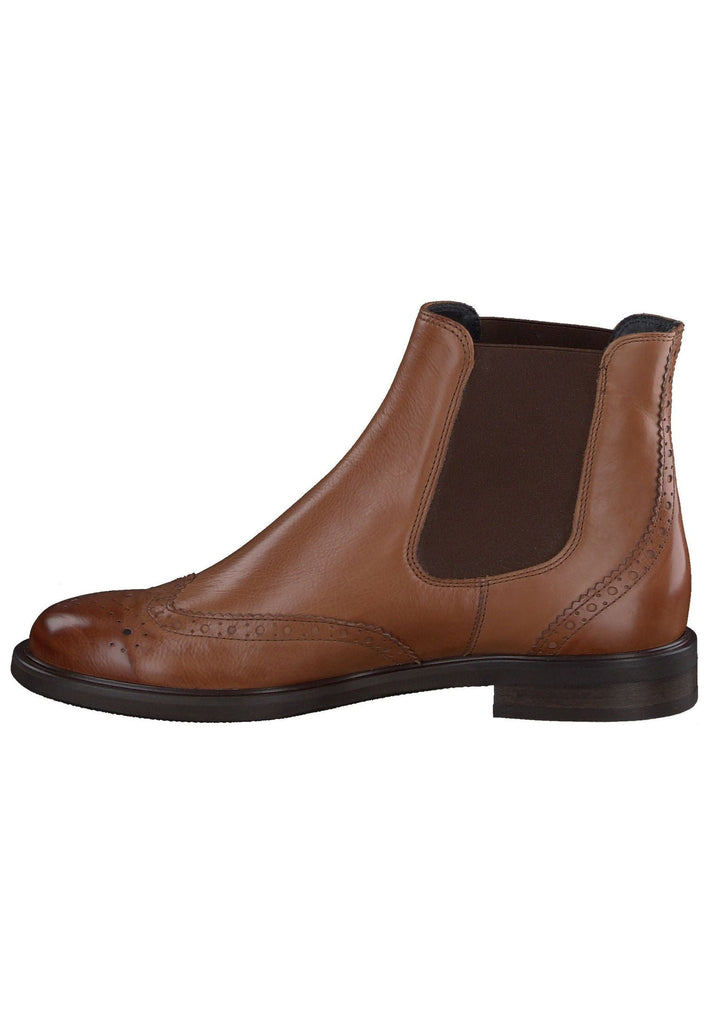 Paul Green Stiefelette Leder/Textil Cognac - surf4shoes