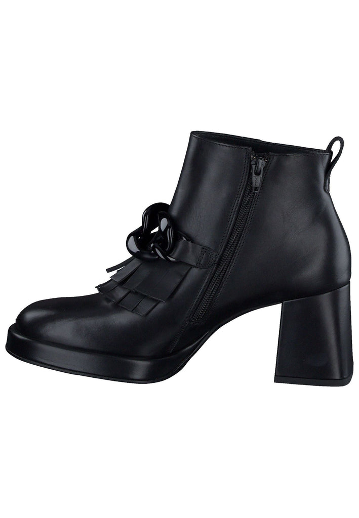 Paul Green Stiefelette Glattleder Schwarz - surf4shoes