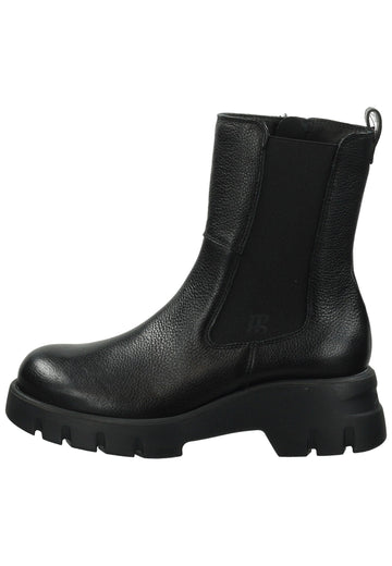 Paul Green Stiefelette Leder/Textil Schwarz - surf4shoes