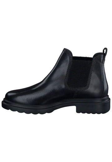 Paul Green Stiefelette Leder/Textil Schwarz - surf4shoes