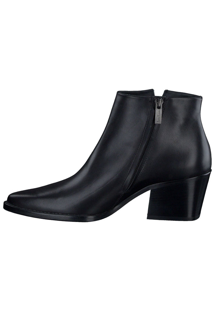 Paul Green Stiefelette Glattleder Schwarz - surf4shoes