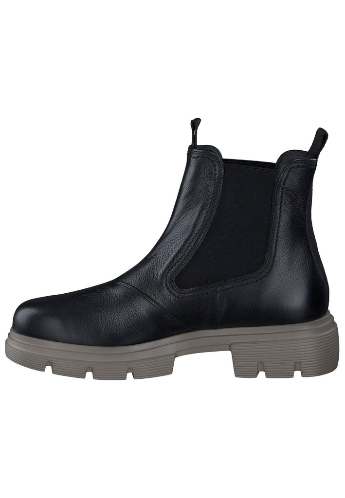 Paul Green Stiefelette Leder/Textil Schwarz/Grün - surf4shoes