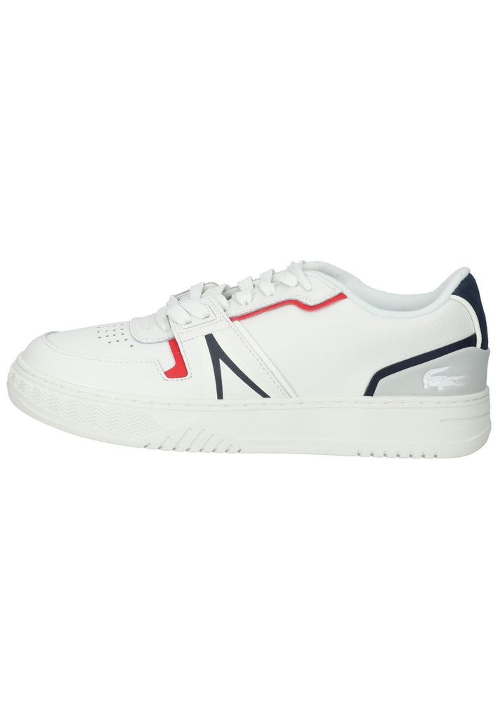 Lacoste Sneaker Leder/Textil Weiß/Blau - surf4shoes