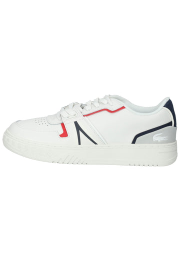Lacoste Sneaker Leder/Textil Weiß/Blau - surf4shoes