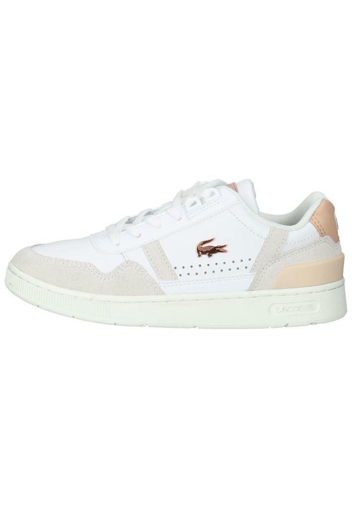 Lacoste Sneaker Leder/Textil Weiß/Pink - surf4shoes