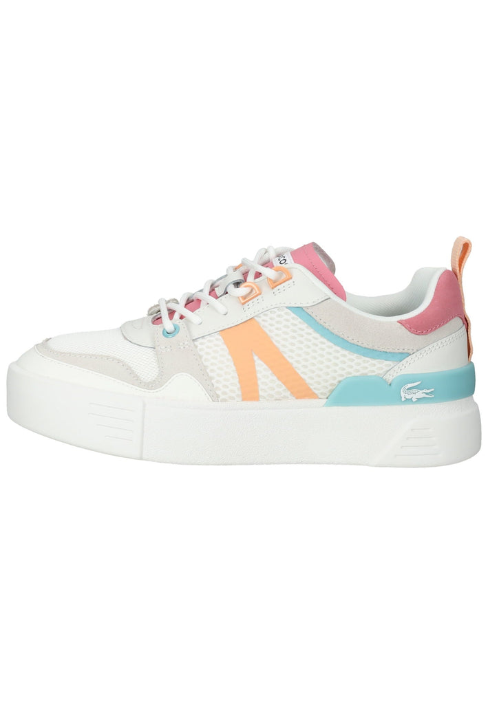 Lacoste Sneaker Leder/Textil Weiß/Pink - surf4shoes