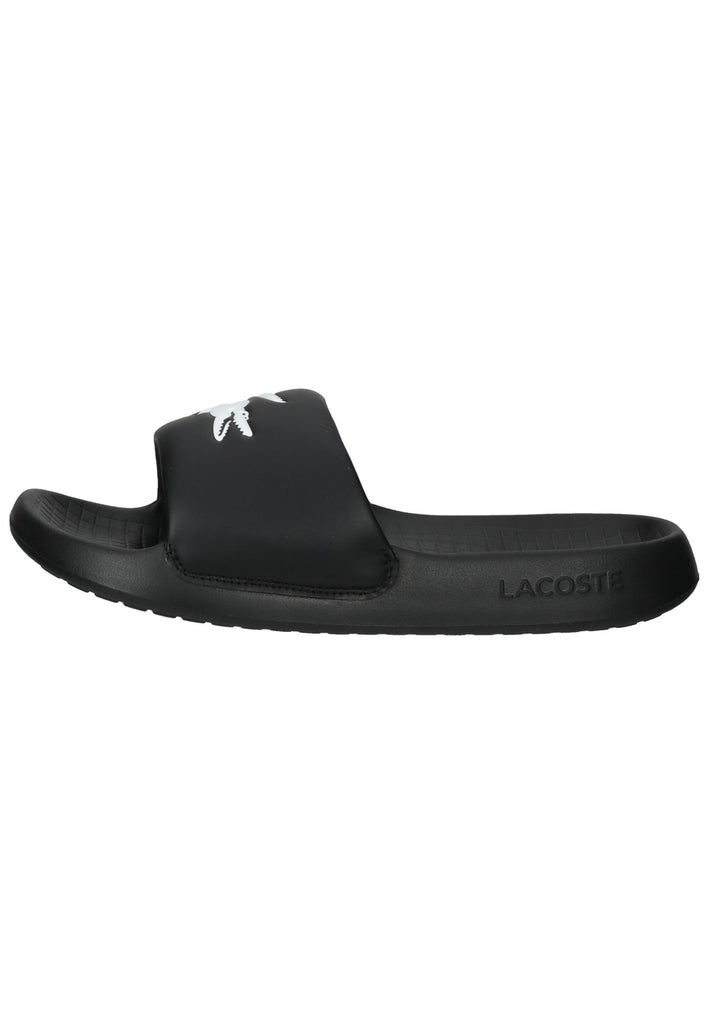 Lacoste Pantoletten Gummi Schwarz/Weiß - surf4shoes