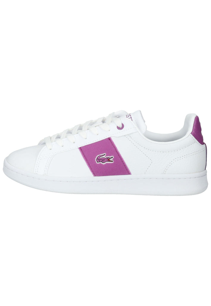 Lacoste Sneaker Leder/Textil Weiß/Lila - surf4shoes