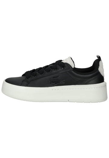 Lacoste Sneaker Leder Schwarz/Weiß - surf4shoes