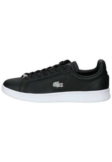 Lacoste Sneaker Leder/Textil Schwarz/Silber - surf4shoes