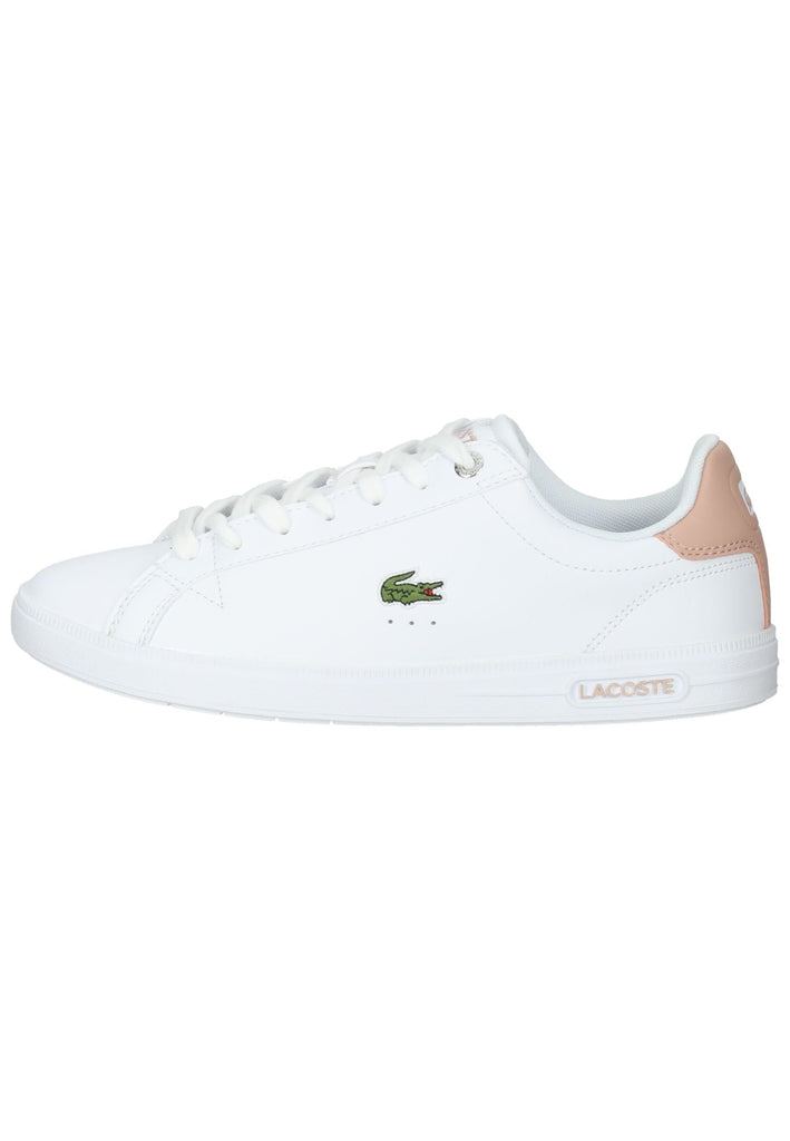 Lacoste Sneaker Leder/Textil Weiß/Pink - surf4shoes
