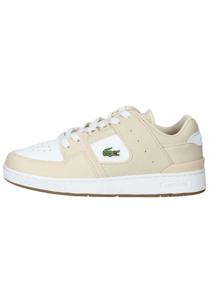 Lacoste Sneaker Leder/Textil Weiß/Beige - surf4shoes