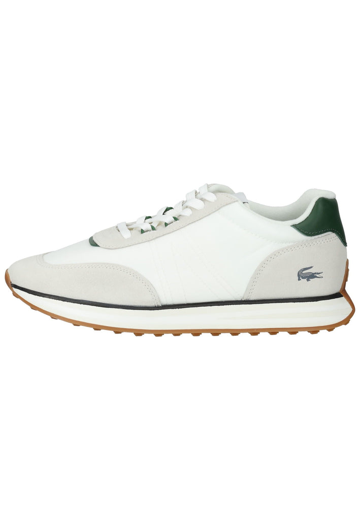 Lacoste Sneaker Leder/Textil Weiß/Grün - surf4shoes