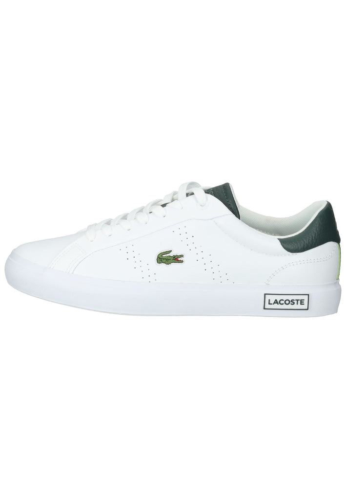 Lacoste Sneaker Leder/Textil Weiß/Grün - surf4shoes