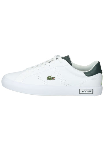 Lacoste Sneaker Leder/Textil Weiß/Grün - surf4shoes