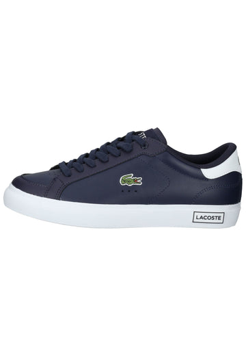 Lacoste Sneaker Leder/Textil Blau/Weiß - surf4shoes
