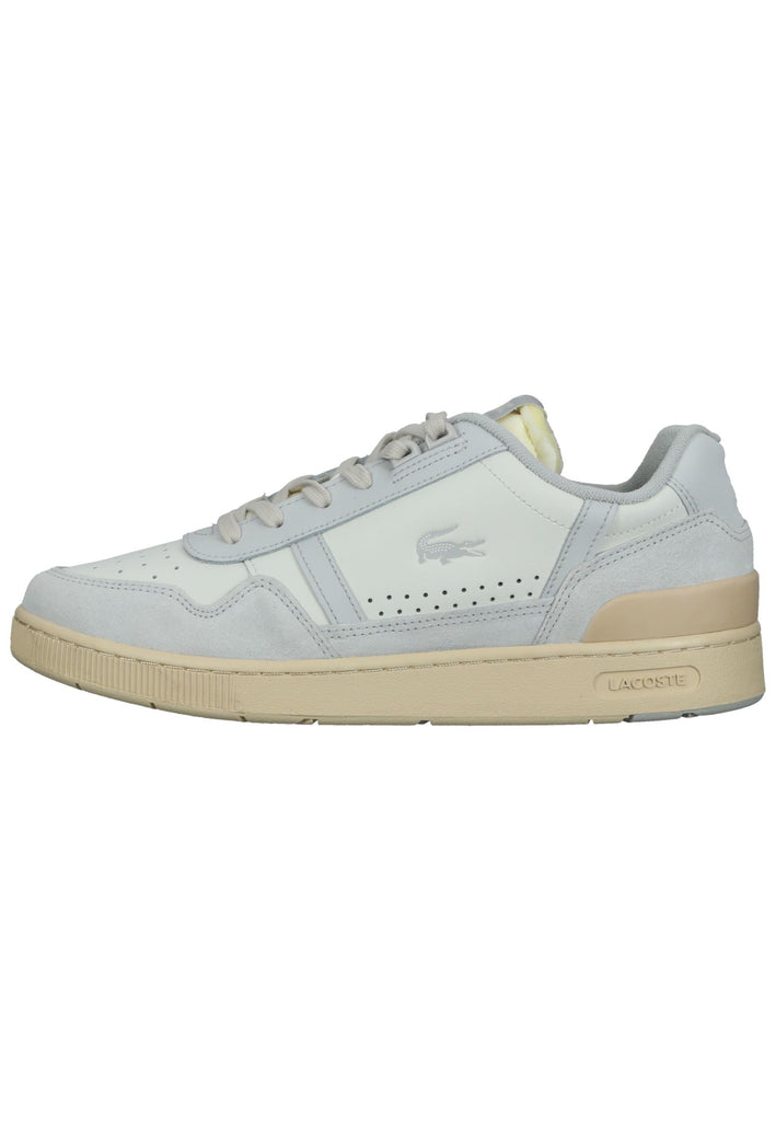 Lacoste Sneaker Leder/Textil Weiß/Grau - surf4shoes