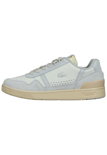 Lacoste Sneaker Leder/Textil Weiß/Grau - surf4shoes