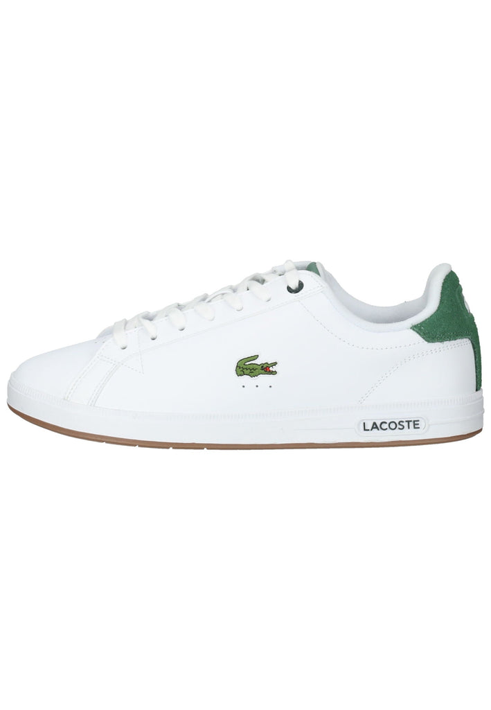 Lacoste Sneaker Leder/Textil Weiß/Grün - surf4shoes