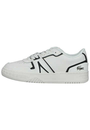 Lacoste Sneaker Leder/Textil Weiß/Schwarz - surf4shoes