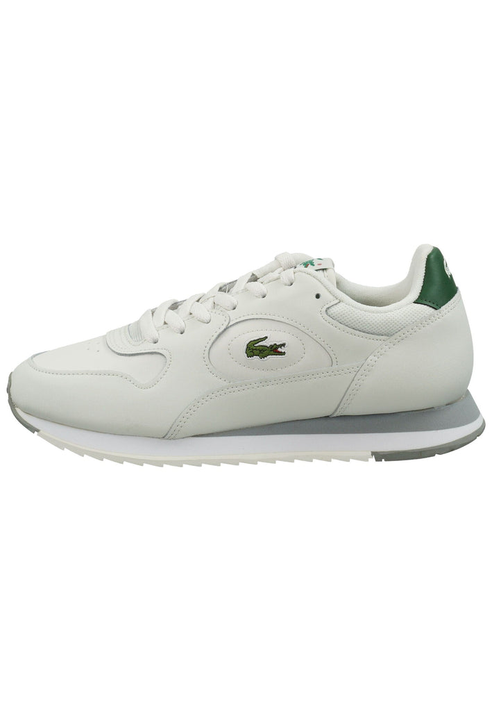 Lacoste Sneaker Leder/Synthetik Weiß/Grün - surf4shoes