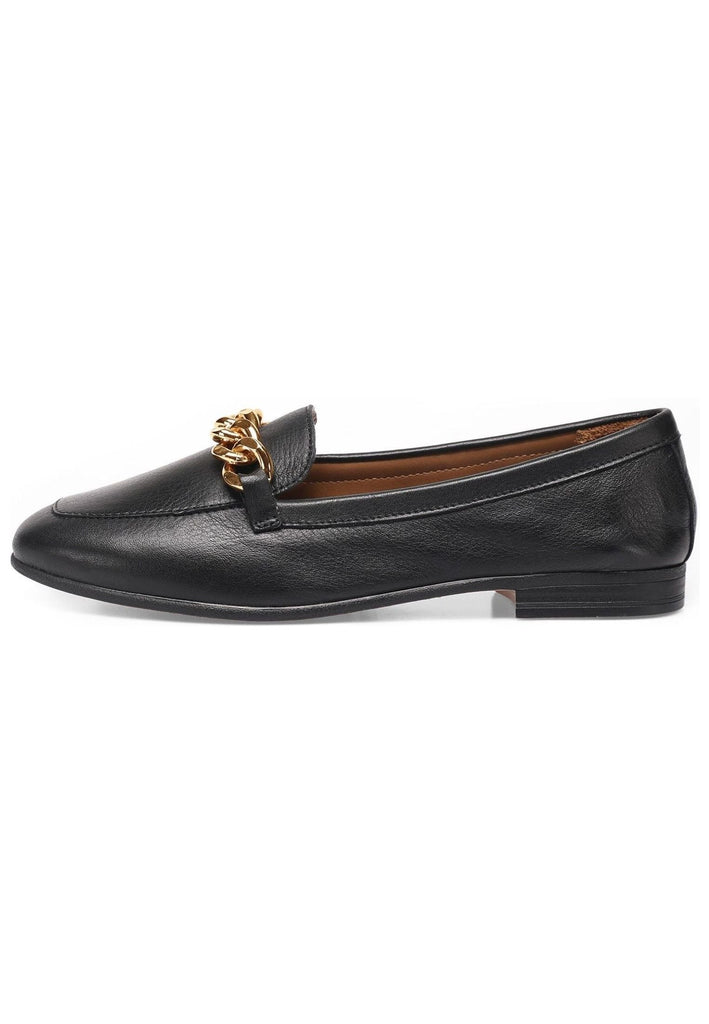 Inuovo Slipper Leder Schwarz/Gold - surf4shoes