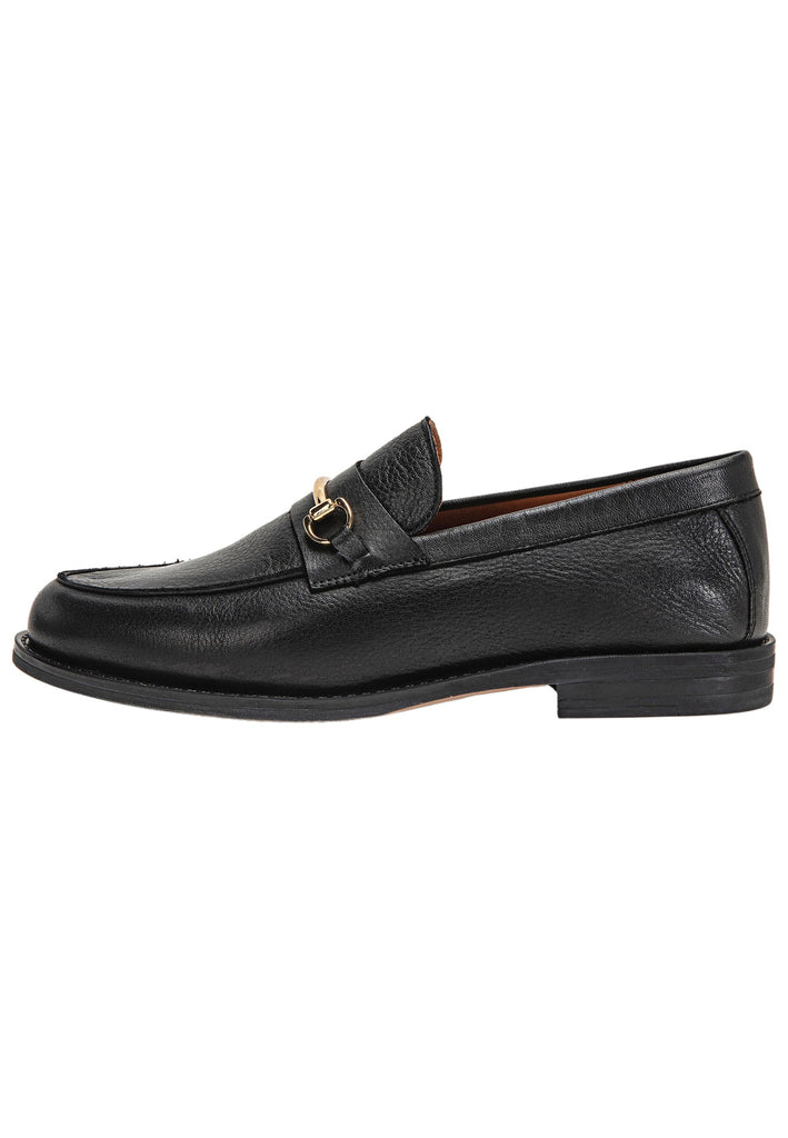 Inuovo Slipper Leder Schwarz - surf4shoes