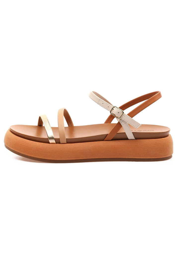 Inuovo Sandalen Leder Gold/Beige - surf4shoes