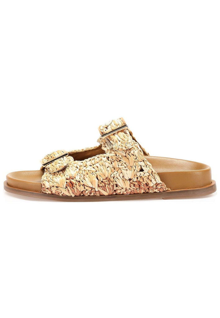 Inuovo Pantoletten Leder/Textil Crema - surf4shoes
