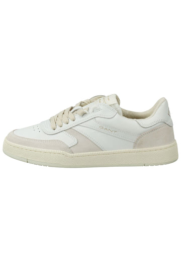 GANT Sneaker Leder Weiß/Beige - surf4shoes