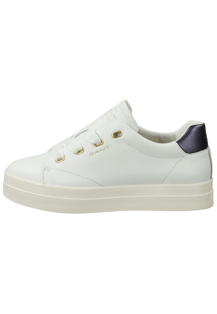 GANT Sneaker Leder Weiß/Blau - surf4shoes