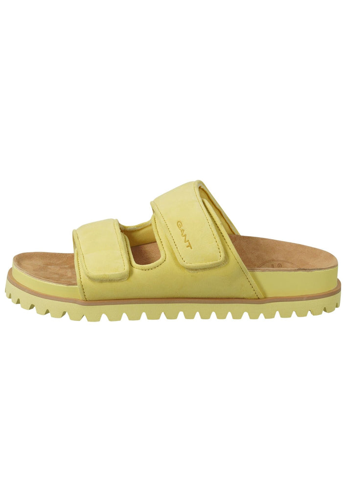 GANT Pantoletten Leder Gelb - surf4shoes