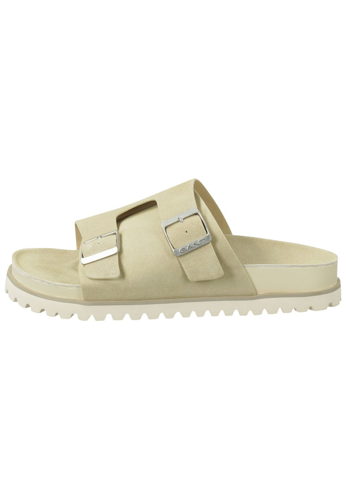 GANT Pantoletten Leder Beige - surf4shoes