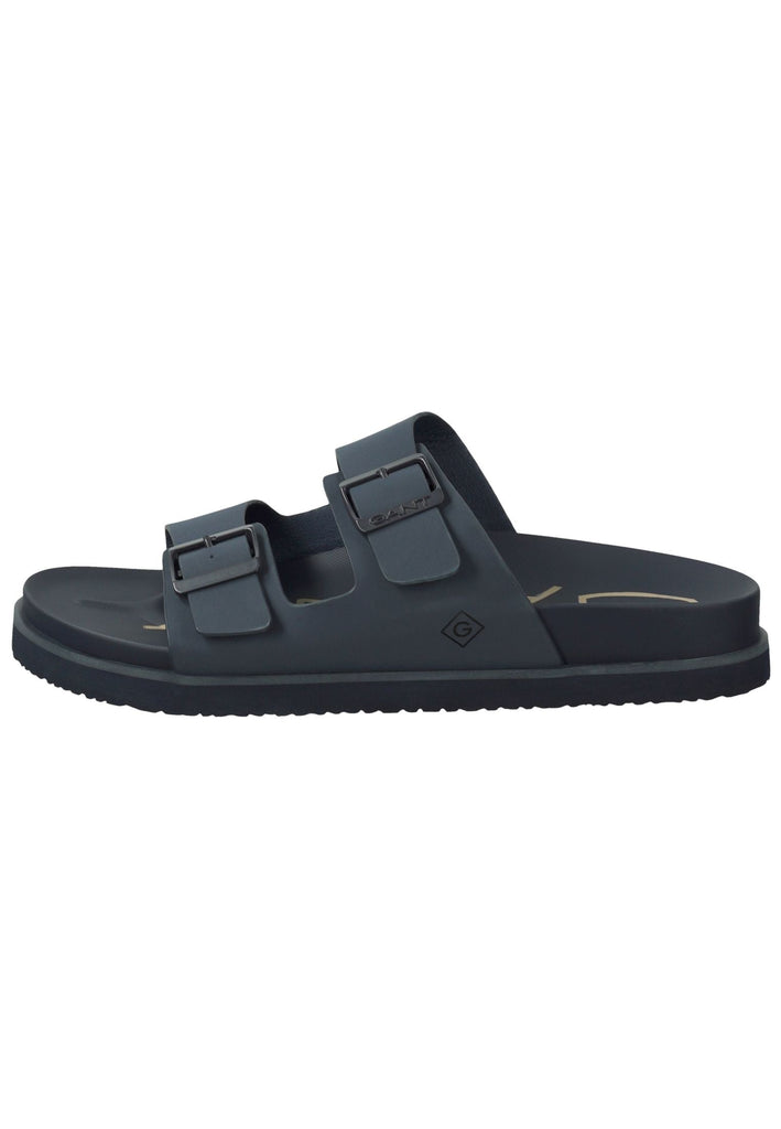 GANT Pantoletten Lederimitat Marine - surf4shoes