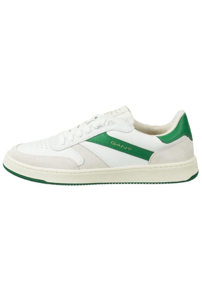 GANT Sneaker Leder Weiß/Grün - surf4shoes