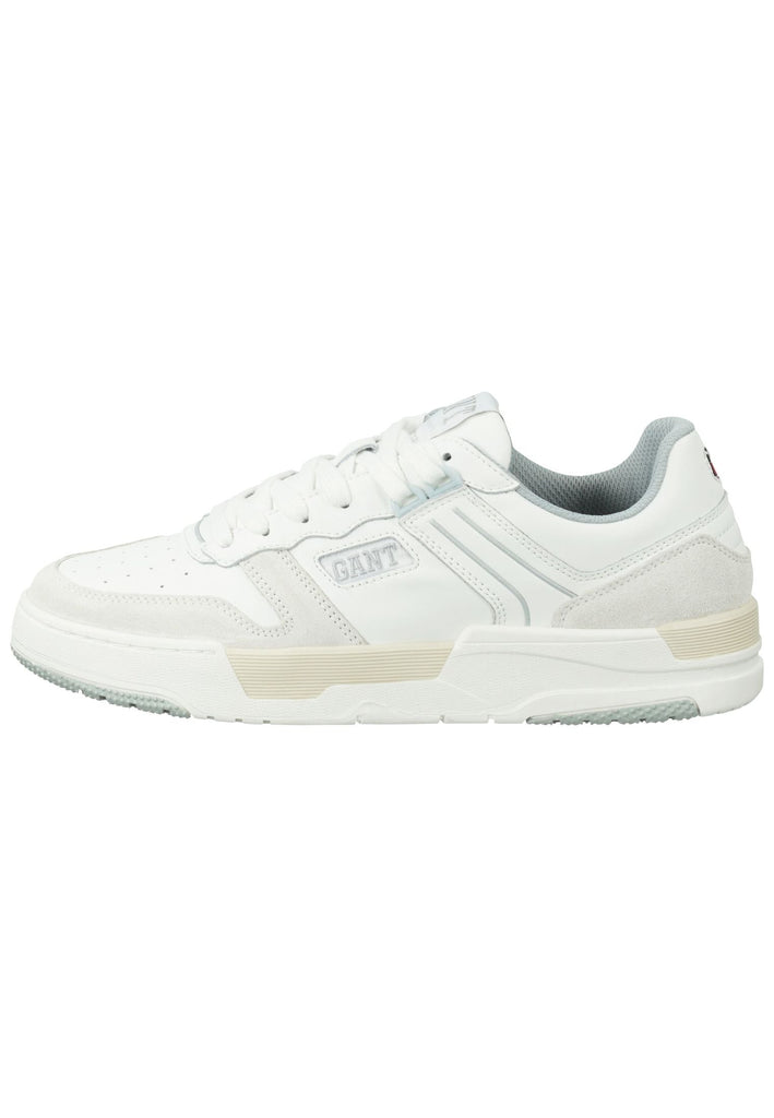 GANT Sneaker Leder Weiß/Silber - surf4shoes