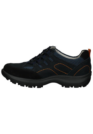 Waldläufer Wanderschuhe Leder/Textil Schwarz - surf4shoes