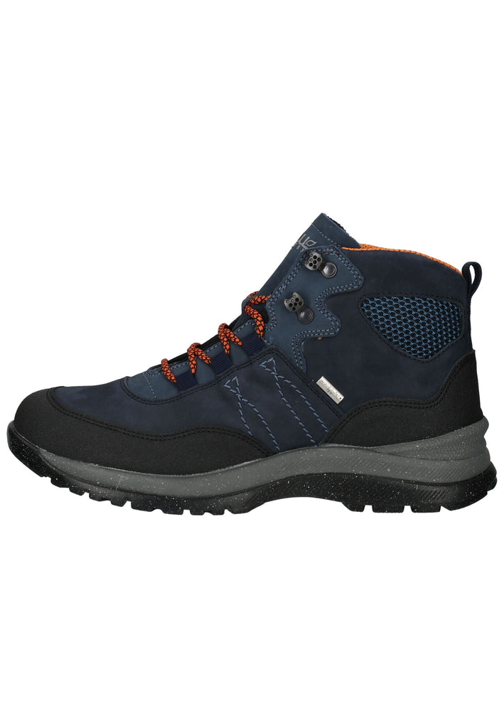 Waldläufer Wanderschuhe Leder/Textil Blau - surf4shoes