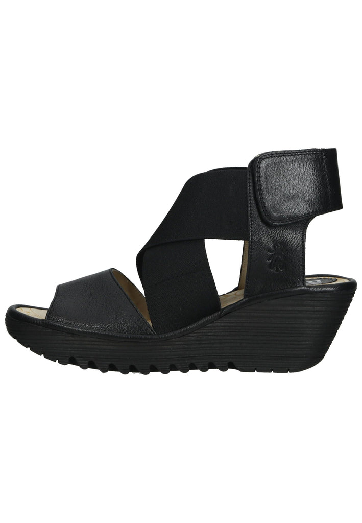 FLY London Sandalen Leder Schwarz - surf4shoes