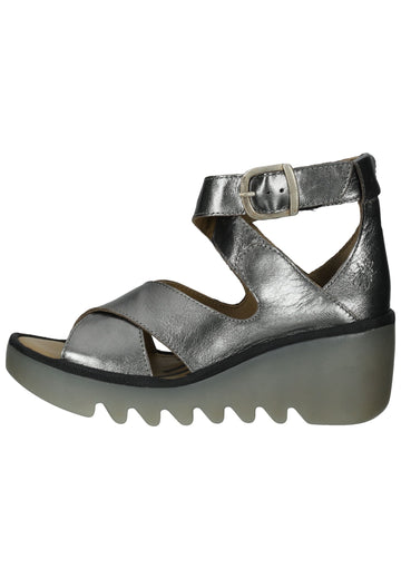 FLY London Sandalen Leder Grau - surf4shoes