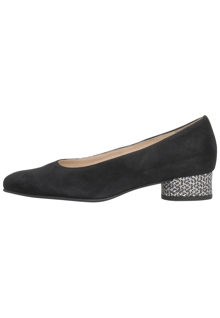 HASSIA Pumps Leder Schwarz/Weiß - surf4shoes