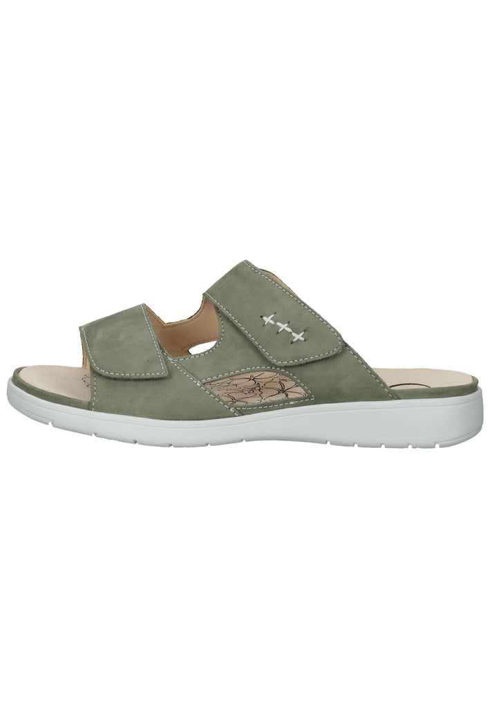 Ganter Pantoletten Nubukleder Grün - surf4shoes