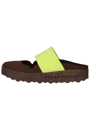 ASPORTUGUESAS Pantoletten Leder Braun - surf4shoes