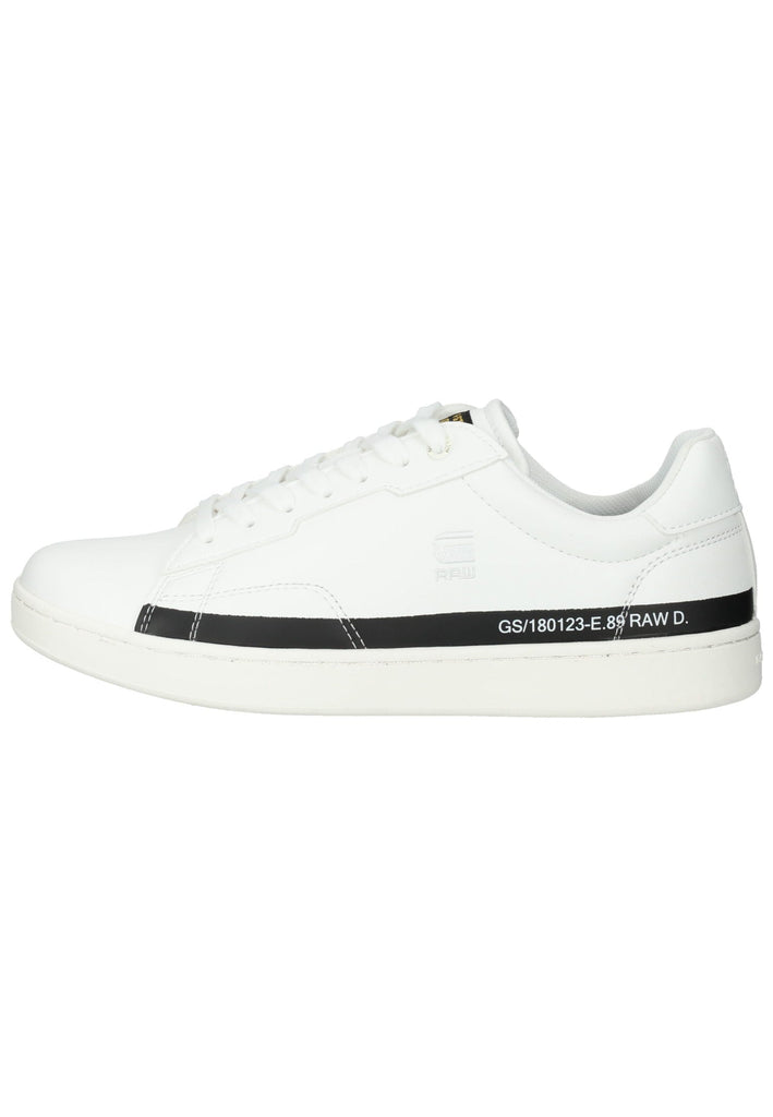 G-Star Sneaker Lederimitat Weiß/Schwarz - surf4shoes