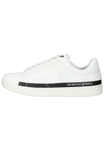 G-Star Sneaker Lederimitat Weiß/Schwarz - surf4shoes